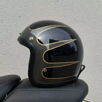 Винтажный TT & COCASCOS Cafe Racer 3/4 500TX мотоциклетный шлем для водителя, скутера, легкие мотоциклетные шлемы из стекловолокна Capacete