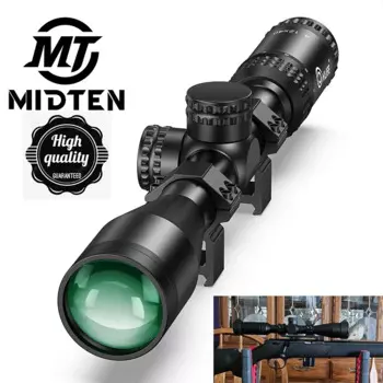 Винтовочный прицел MIDTEN 4-12x40 JackalHowl F02, 1-дюймовая трубка SFP 20 мм, кольца стандартной длины, рельеф для глаз, 30 MOA