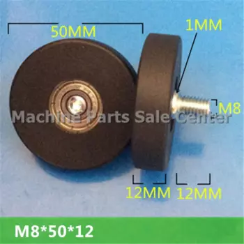 Винтовой шкив типа F M8 * 50*12 мм M8 * 12 DR50mm, Резьбовая опора из ПУ, шкив, винт с выдвижным ящиком, подшипник, шкив, колесо хорошего качества