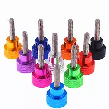 Винты Angooter алюминиевые с накатанной головкой М3 М4 М5 2 шт., 10 цветов