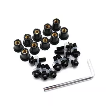 Винты для лобового стекла мотоцикла, болты для лобового стекла, Обтекатели для крепления для Honda CBR 600 F4i CBR1000RR CB400 VFR800 M5 * 16 5 мм