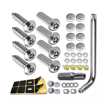 Винты для номерного знака автомобиля, противоугонные винты для защиты автомобиля, комплект винтов для стандартного номерного знака, защитные болты