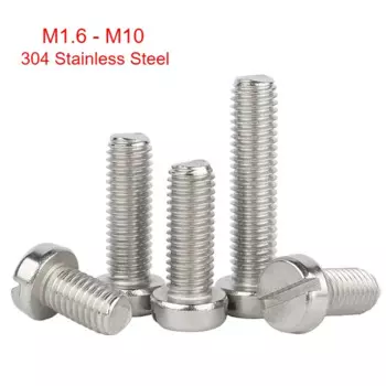 Винты Huiruixin из нержавеющей стали 304 GB67 с прорезями и сырной головкой M1.6 M2 M2.5 M3 M4 M5 M6 M8 M10