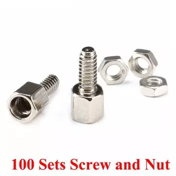 Винты и гайки 5+7 мм Your Cee для D-Sub VGA DB9 DB15 DB25 RS232 COM