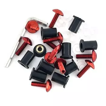 Винты и крепежные гайки для лобового стекла мотоцикла, 10 шт.