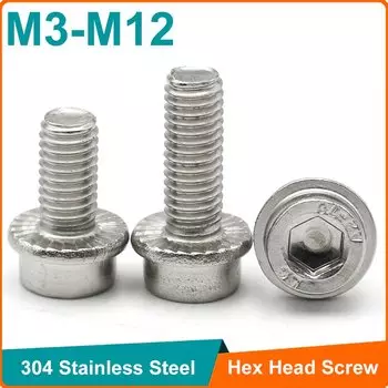Винты нержавеющая сталь DUOJI M3-M12 с фланцем