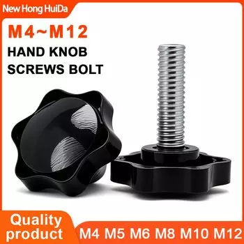 Винты с рукояткой NEWHONGHUIDA из углеродистой стали M4 M5 M6 M8 M10 M12