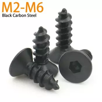 Винты шестигранные из углеродистой стали Zimir M2-M6