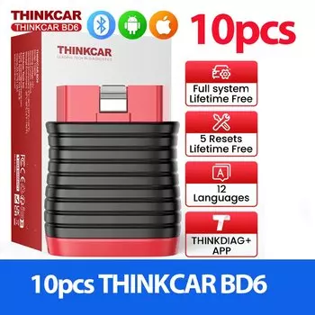 10-100 шт. THINKCAR BD6 OBD2 сканер для всех автомобилей полная диагностика системы пожизненное бесплатное обновление для всех автомобилей