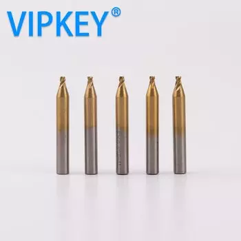 vipkey 2.5mm титанизированная концевая фреза для вертикального станка