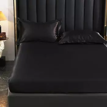 Вискозная простыня на резинке FLOWERS AND CAKES