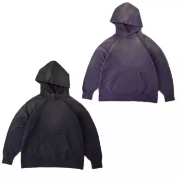 VISVIM WMV KOFU JUMBO HOODIE градиентная толстовка с капюшоном ручной работы с поврежденным принтом тай-дай