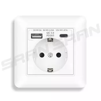 VISWE Розетка с USB-C 20W Черный