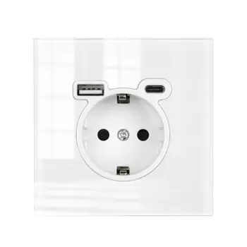 VISWE USB розетка зеркальная 16А