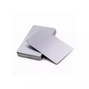 Визитная карточка из алюминиевого сплава с лазерной гравировкой, 50 шт