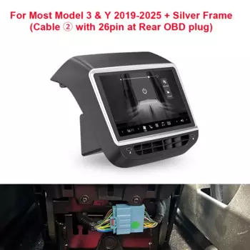 VJOYCAR 8,8-дюймовый задний дисплей 4K HD для Tesla Model Y 3, WIFI, развлекательный экран, чип Qualcomm, 4-направленная регулировка воздушного отверстия