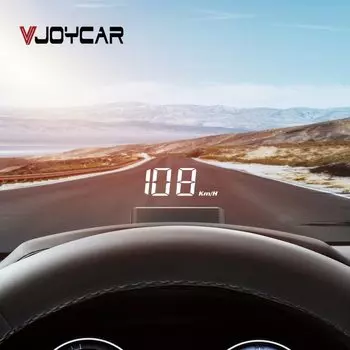 Vjoycar VH60 Автомобильный дисплей на головке HUD датчик Авто дисплей с номером телефона Overspeed сигнализация лобовое стекло проектор об/мин PK A100