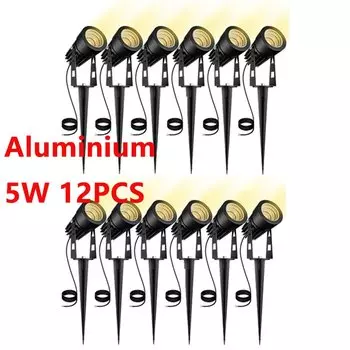 VKJMLED Алюминиевые Садовые Лампы 5 Вт Белые