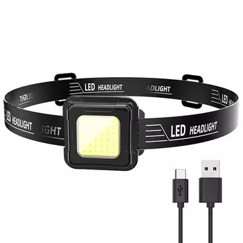 VKTECH USB-фонарь налобный COB