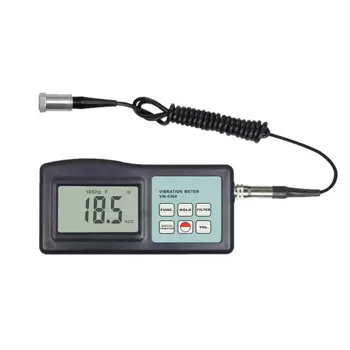 VM-6360 Цифровой Вибрационный прибор, вибрационный анализатор сбоя двигателя 10 Гц ~ 10 кГц 0,01 мм/с ~ 400 мм/с, Вибрационный детектор