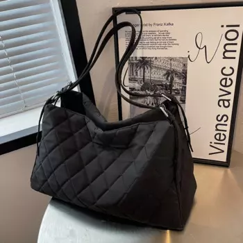 Вместительная однотонная женская сумка VeryMe, повседневная простая Холщовая сумка на плечо, Новая модная женская сумка