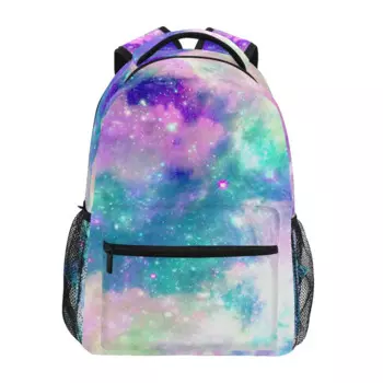 Вместительный рюкзак для женщин, 2023, рюкзаки для ноутбука, радужная туманность, облако, галактика, школьные ранцы, студенческий рюкзак для подростков, колледжей, девочек
