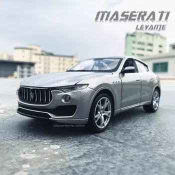 Внедорожник Bburago 1:24 Maserati Levante, статическая литой автомобиль, Коллекционная модель автомобиля, Игрушечная модель из сплава, декоративные изделия