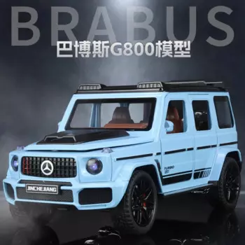 Внедорожник Mercedes-Benz G800 в масштабе 1:24, внедорожник, Коллекционная модель автомобиля из сплава, модель со звуком и фотомагнитом, литая игрушка для детей, подарок для мальчиков