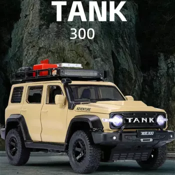 Внедорожник модифицированная версия 1:24 Танк 300 внедорожник модель автомобиля из сплава Литые металлические внедорожные Автомобили Модель автомобиля со звуком детская игрушка подарок