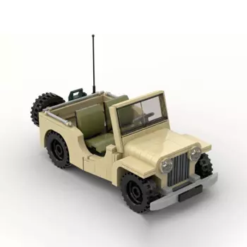 Внедорожный джип, модель автомобиля MOC в пустыне, строительные блоки, конструктор, скоростной чемпион, автомобиль, подарок, демонстрация, рождественский подарок