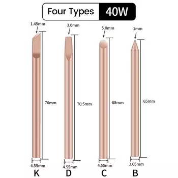 Внешние жала паяльника Aideepen 30Вт 40Вт 60Вт