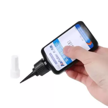 Внешний диаметр 50g, встроенный УФ-клей, акриловый клей, прозрачный пластиковый металлический фотоэлемент с УФ-обрезкой