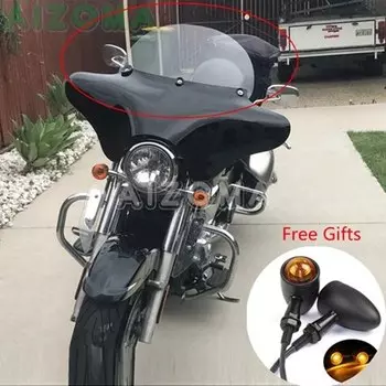 Внешний обтекатель для мотоциклов с крыльями летучая мышь и лобовым стеклом для Yamaha Honda V-star VTX Kawasaki Vulcan Harley Softail Slim FLS Touring