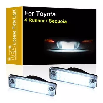 Внешний свет для Toyota 4 runner 1996-2019, для Toyota Sequoia 2008-2019, белый свет для номерного знака в сборе, 12 В