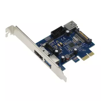 Внешний USB 3,0 порт питания eSATA, внутренний USB 3.0 9-контактный USB-разъем, PCIe-карта с 15-контактным разъемом SATA питания (NEC / Renesas uP