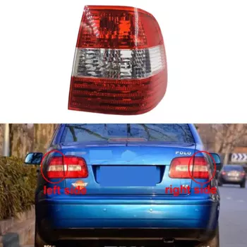Внешний задний фонарь для Volkswagen VW Polo 2002, 2003, 2004, 2005 седан, задние стоп-сигналы, задние фонари, без линии, задний фонарь, 1 шт.