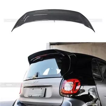 Внешний задний спойлер из углеродного волокна, задний спойлер для багажника, украшение для крыла багажника Merced-Benz Smart Fortwo Fourfour 453, спойлер 2015-2018