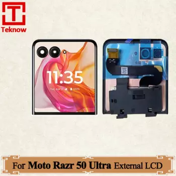 Внешний ЖК-дисплей AMOLED 4,0 дюйма для Motorola Razr 50 Ultra, ЖК-дисплей, дигитайзер сенсорного экрана в сборе для Moto Razr 50 Ultra, маленький ЖК-дисплей