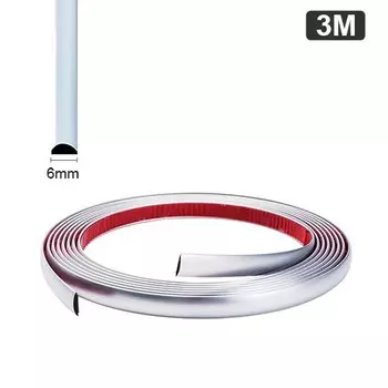 Внешняя автомобильная хромированная лента для кузова, бампер, авто, окно, дверь, защитный молдинг, наклейка, предотвращает появление царапин