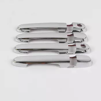 Внешняя хромированная Серебристая боковая дверная ручка Накладка для hyundai Accent Era Vision Super Pony Brio Avega Verna MC 2005-2011 2006