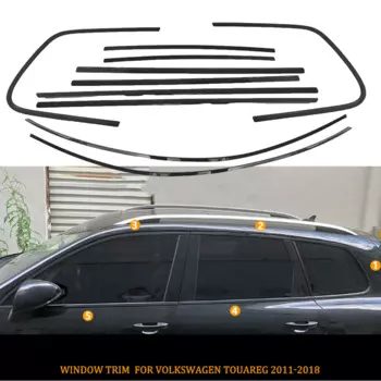 Внешняя уплотнительная накладка на окно автомобиля, уплотнительная накладка на лобовое стекло для Volkswagen VW Touareg 2011-2018