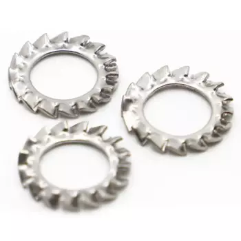 Внешняя зубчатая прокладка из нержавеющей стали 304, зубчатые стопорные шайбы M2,5 M3 M4 M5 M6 M8 M10 M12 M14 M16 M18 M20