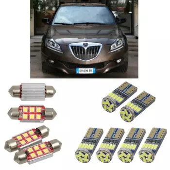 Внутренние светодиодные лампы для автомобиля, для Lancia delta 3 844, хэтчбек, лампы для автомобильного номерного знака, 8pc