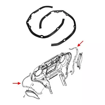 Внутренний обтекатель мотоцикла, накладка датчика спидометра, резиновая подушка, подходит для Harley Touring 2014-2023