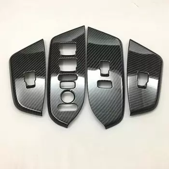 Внутренняя дверь, подлокотник, кнопка Подъема Окна, панель, обшивка, ABS, внутренние молдинги, подходит для Honda CRV CR-V 2017 2018 2019 2020 2021