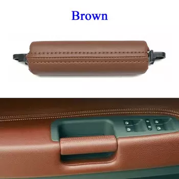 Внутренняя дверь водителя Левая Правая кожаная ручка мастер дверная ручка для VW Volkswagen Touareg 2003 2004 2005 2006 2007 2008 2009