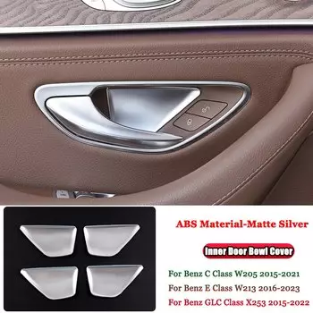 Внутренняя дверная ручка для Mercedes Benz C Class W205 E Class W213 GLC X253 2015-2023 ABS, аксессуары для стайлинга автомобиля