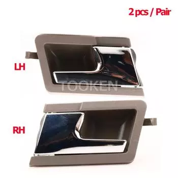 Внутренняя дверная ручка внутренняя отделка Хромированная передняя левая/правая для VW Volkswagen EuroVan Transporter Caravelle T4 1992-2003