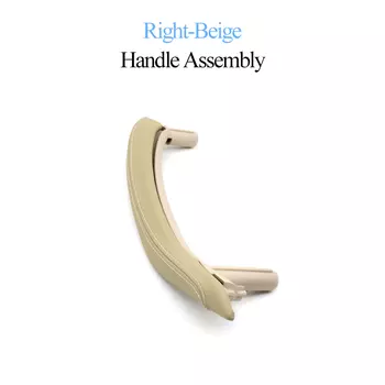 Внутренняя Левая Правая ручка для пассажирской двери автомобиля с внешней кожаной крышкой, отделка, замена для BMW X5 X6 F15 F16 2014-2018