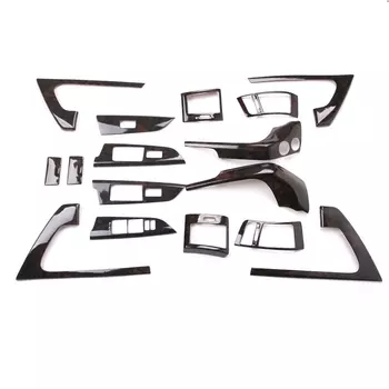 Внутренняя отделка, крышка пластины, подходит для Land Cruiser LC200 2008-2016 2010 2012, внутренние молдинги, деревянный цвет, внешний вид, авто аксессуары